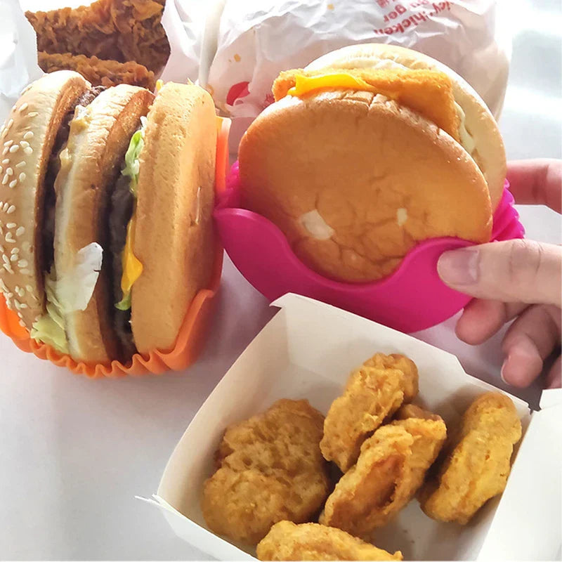 Reusable Silicone Burger Holder