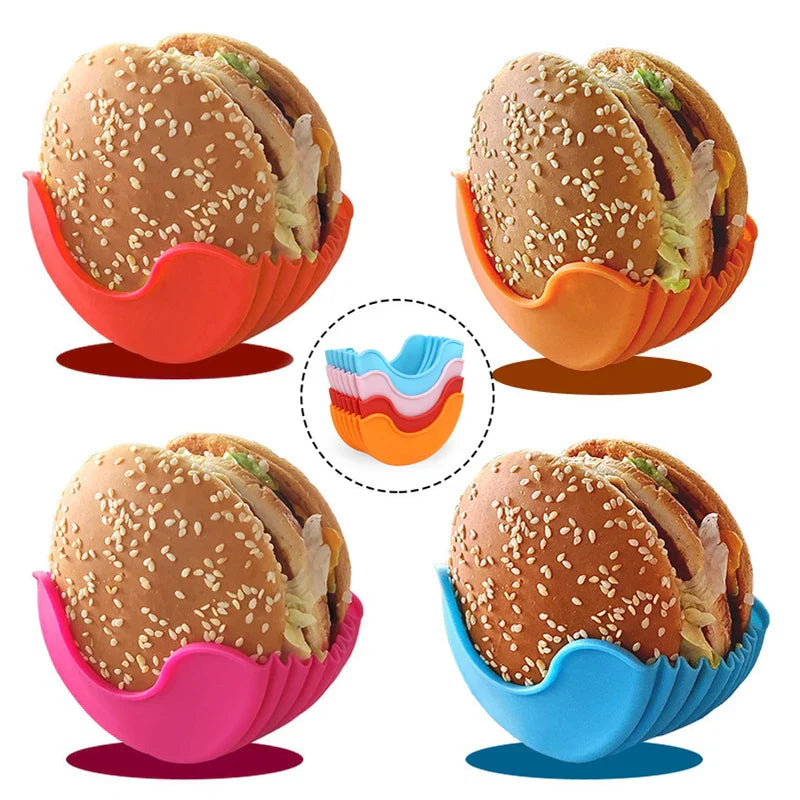 Reusable Silicone Burger Holder