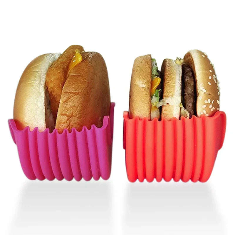 Reusable Silicone Burger Holder