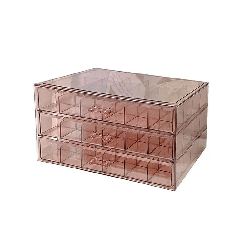 Ring earring necklace storage display container with compartments