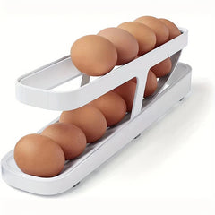 Rolling Automatic Egg Holder Dispenser Rack