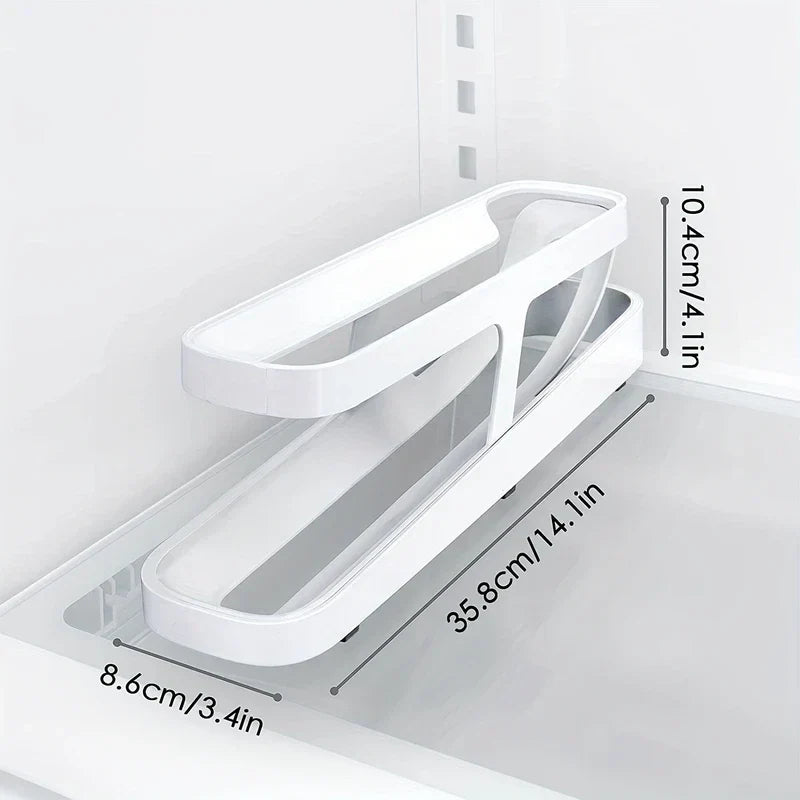 Rolling Automatic Egg Holder Dispenser Rack
