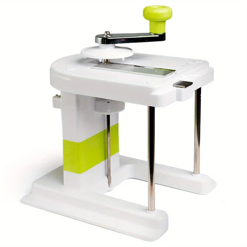 Rotary cheese grater with stainless steel drum and hand crank