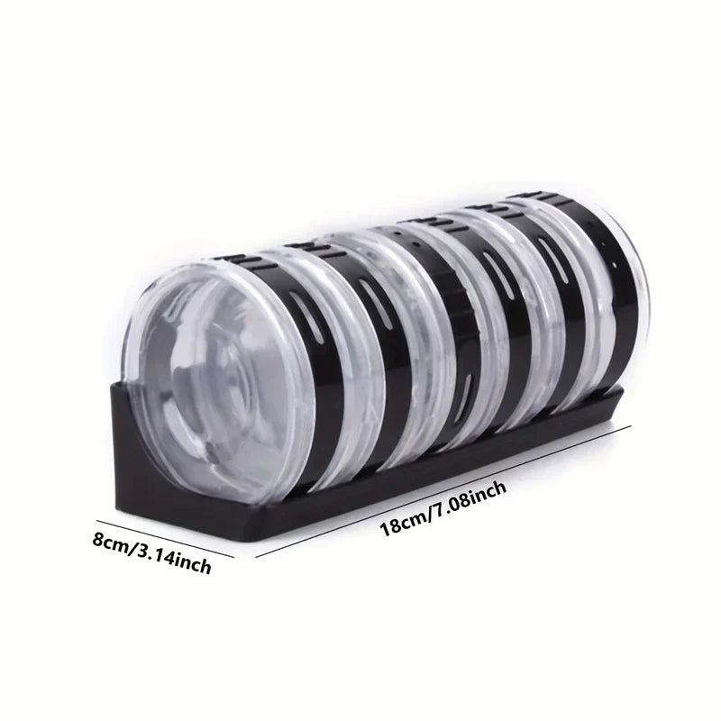 Rotating Carousel Spice Rack Jar Set