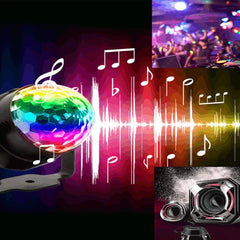 Rotating Crystal Magic Ball Disco Light