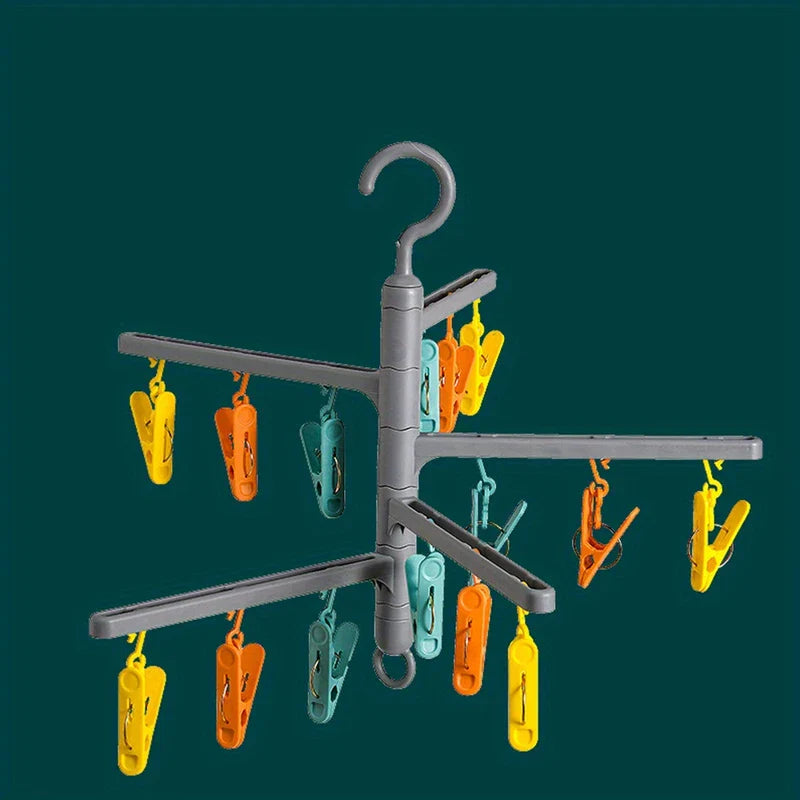 Rotating Foldable Clothes Drying Rack Hanger New Home Goods