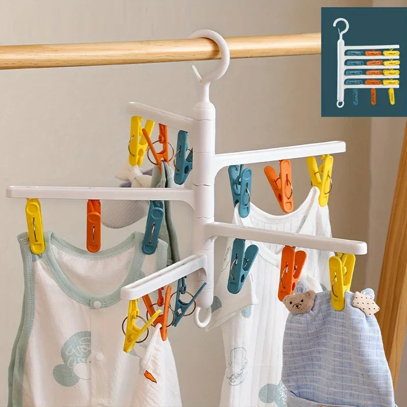 secadora de ropa plegable - soporte de secado plegado plano para almacenamiento