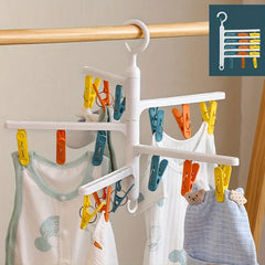 Rotating Foldable Clothes Drying Rack Hanger