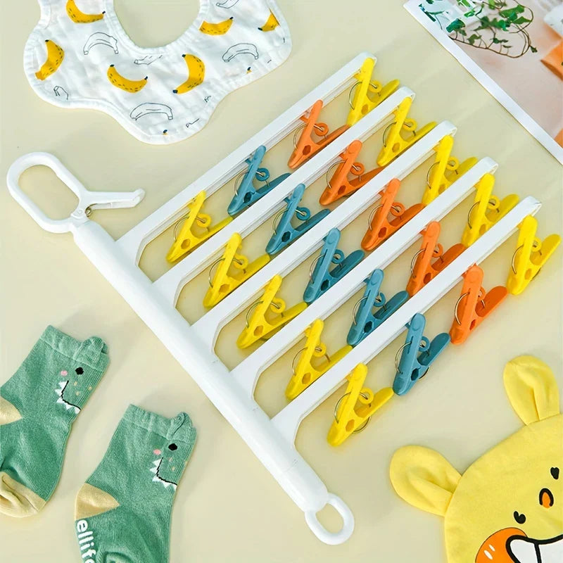 Rotating Foldable Clothes Drying Rack Hanger