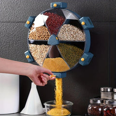 Rotating Grain Rice Dispenser Storage Container