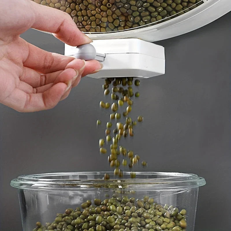 Rotating Grain Rice Dispenser Storage Container