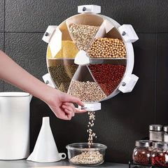 Rotating Grain Rice Dispenser Storage Container