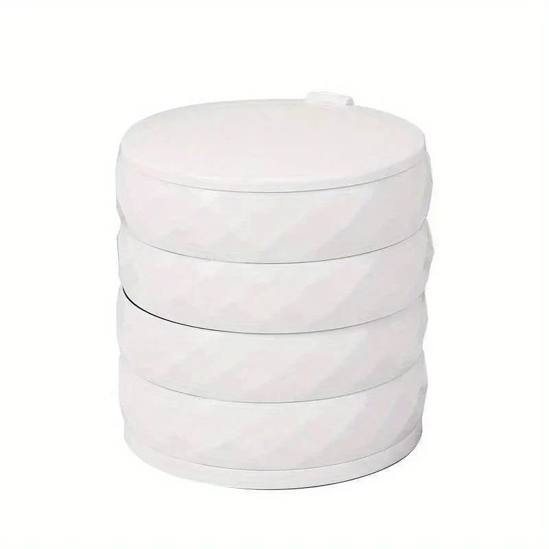 Rotating Mirrored Multi-Layer Jewelry Organizer Box