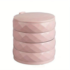 Rotating Mirrored Multi-Layer Jewelry Organizer Box