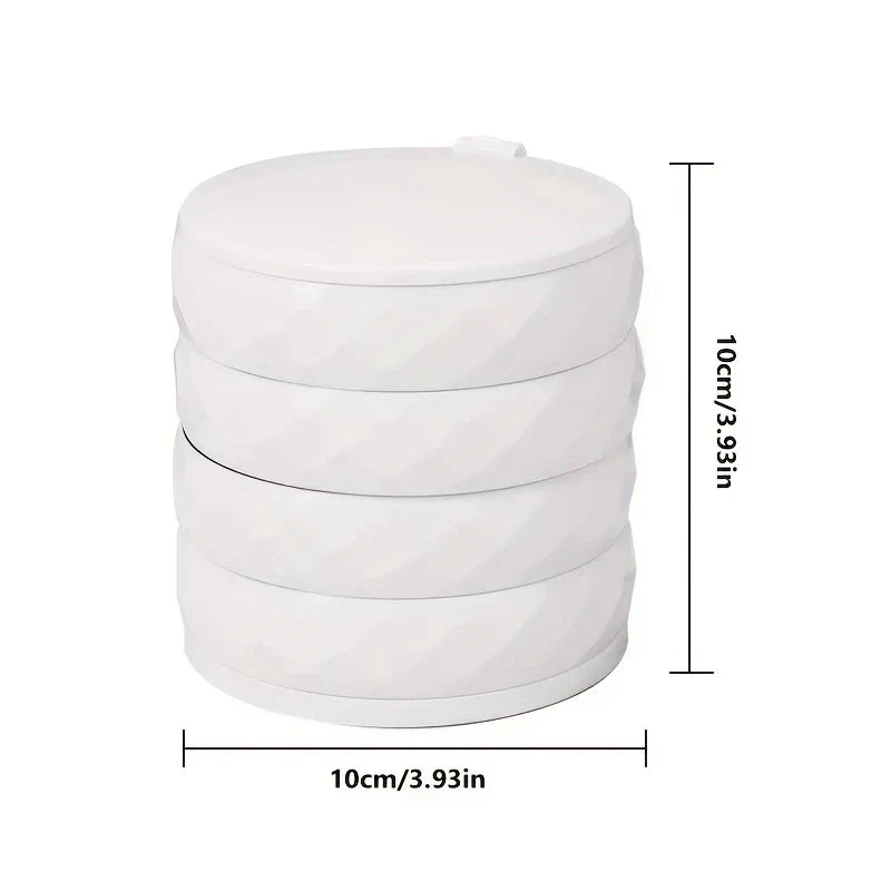 Rotating Mirrored Multi-Layer Jewelry Organizer Box