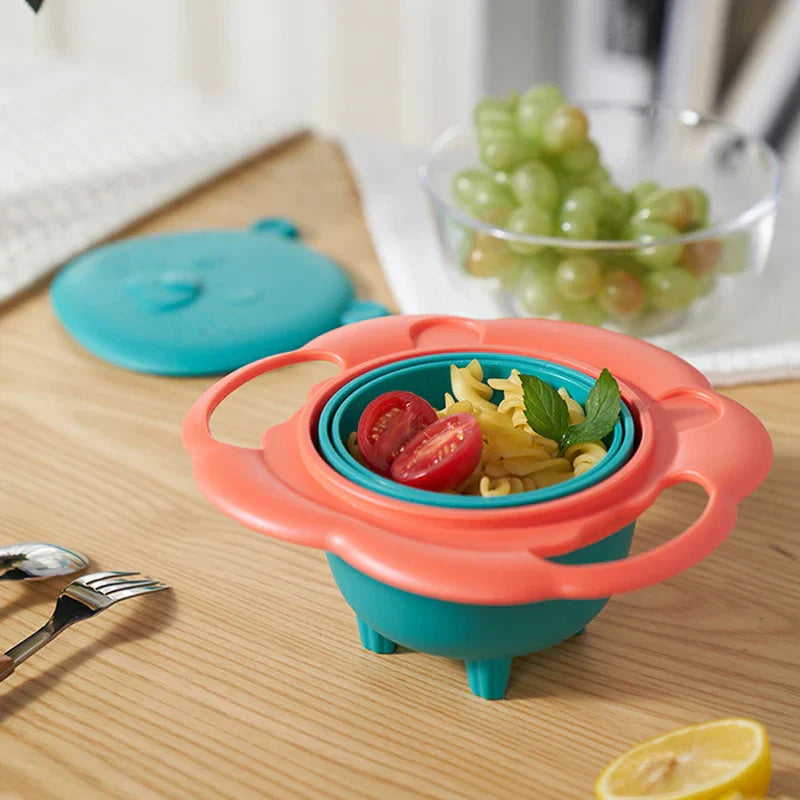 Rotating Spill Proof Gyro Bowl For Kids