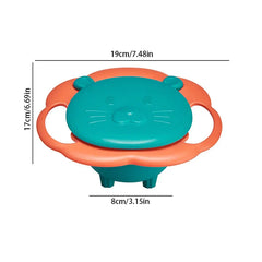 Rotating Spill Proof Gyro Bowl For Kids