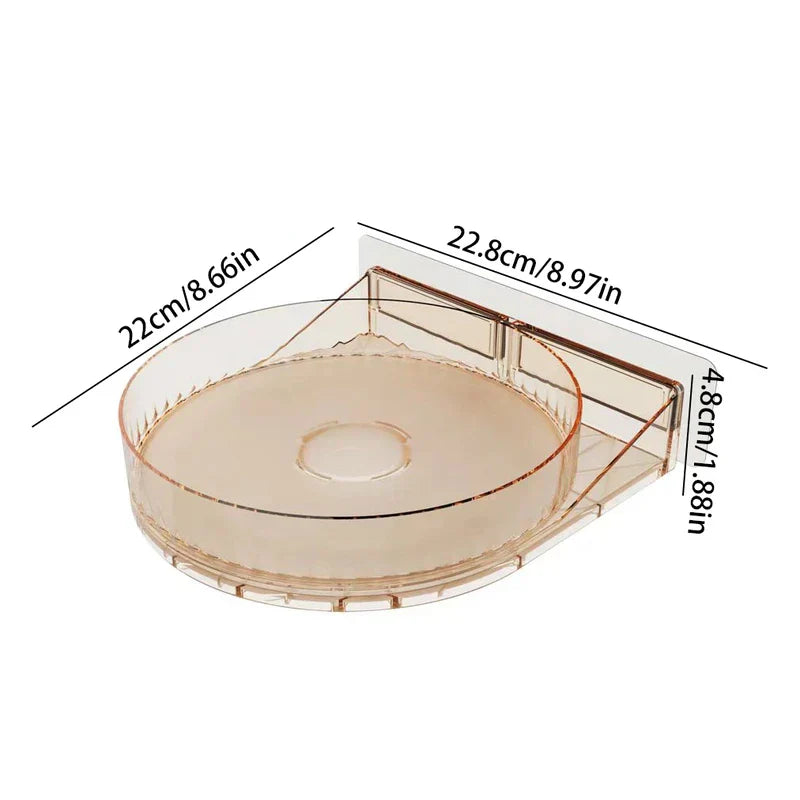 Rotating Turntable Spice Rack Organizer Shelf