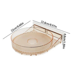 Rotating Turntable Spice Rack Organizer Shelf