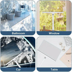 Rotating Window Squeegee Glass Cleaner Tool