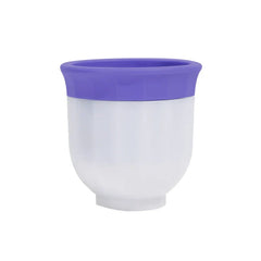 Round ice ball maker mold tray with two silicone spheres