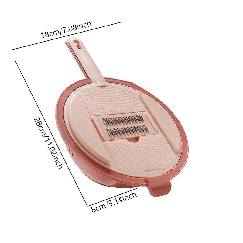 Round Rotary Vegetable Slicer Grater Shredder