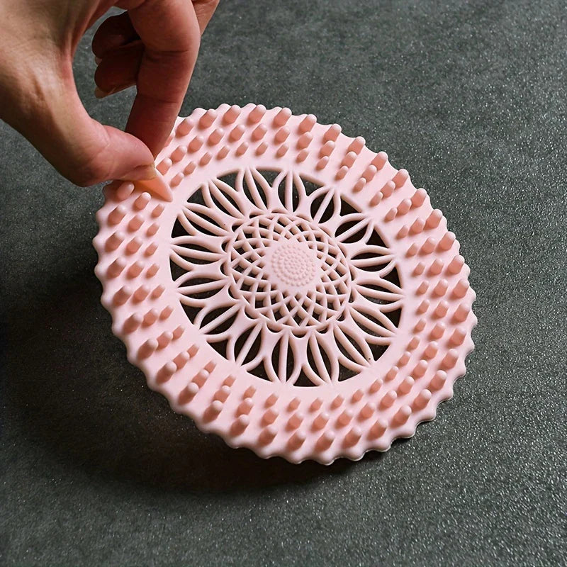 Round Silicone Drain Cover Hair Stopper