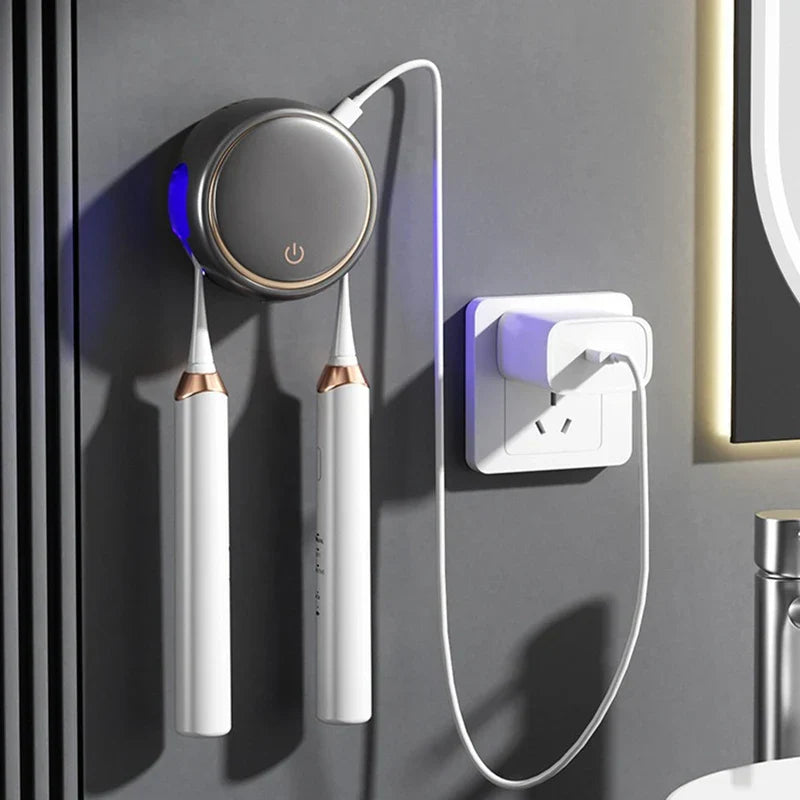 Round Uv Toothbrush Sanitizer Holder