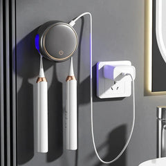 Round Uv Toothbrush Sanitizer Holder