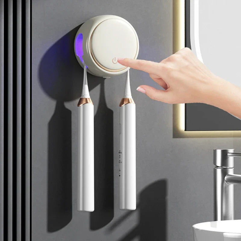 Round Uv Toothbrush Sanitizer Holder