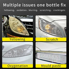 Headlight restoration kit application