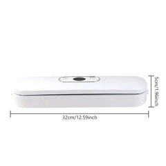 White bag heat sealer with 32cm length and 5cm height dimensions on a white background.