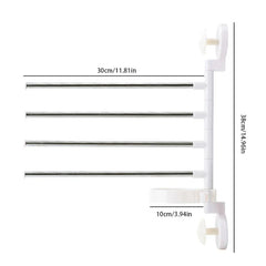 Seamless Suction Cup Towel Bar Rack Holder