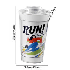 Taza de escritorio antiderrames con agarre seguro