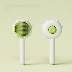 Self-Cleaning Pet Slicker Brush For Shedding