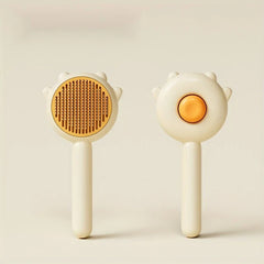Self-Cleaning Pet Slicker Brush For Shedding