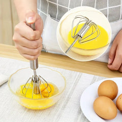 Semi-Automatic Hand Push Rotary Whisk Mixer