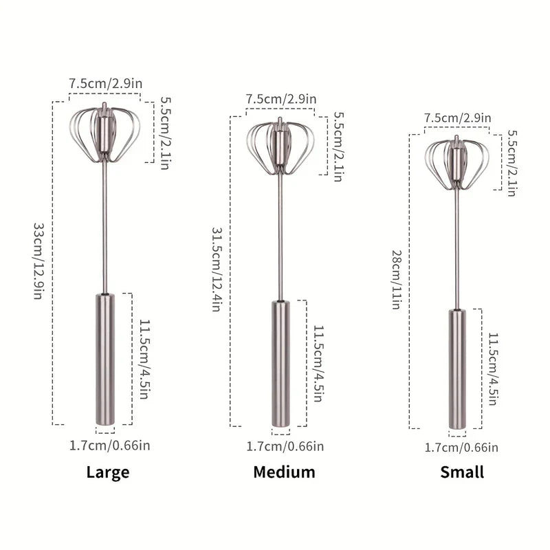 Semi-Automatic Hand Push Rotary Whisk Mixer