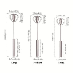 Semi-Automatic Hand Push Rotary Whisk Mixer