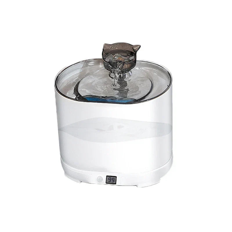 Sensor activated pet water fountain dispenser for cats and small dogs