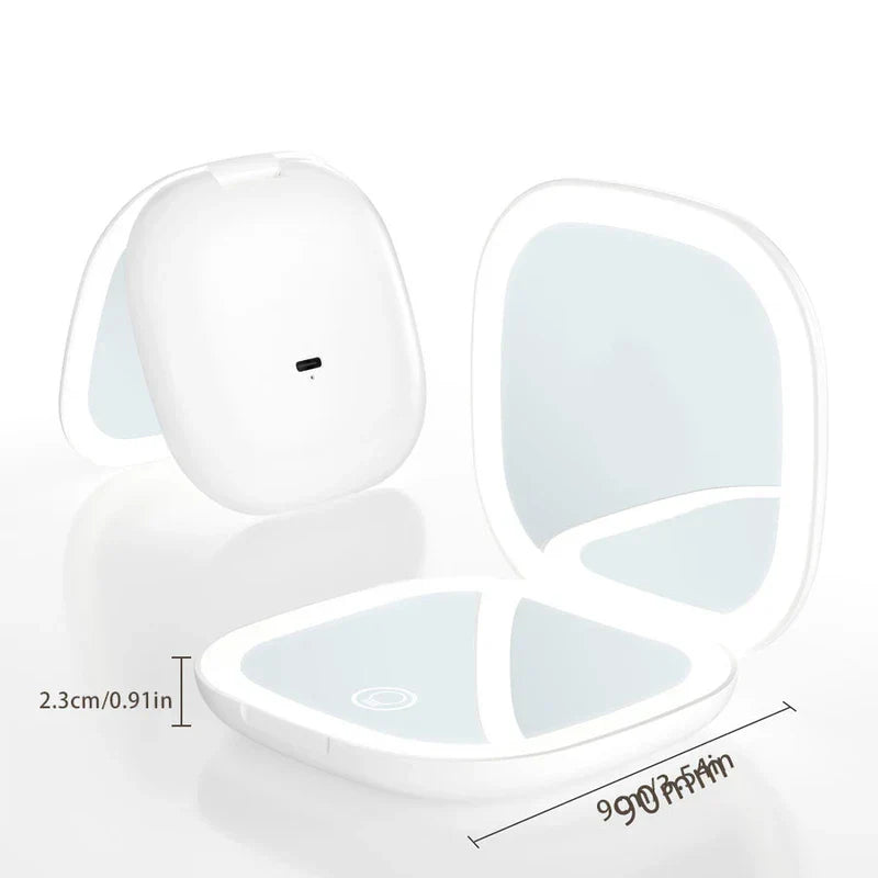 Shell Shaped Compact Makeup Mirror