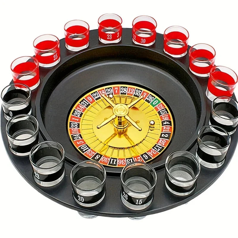 Shot Glass Roulette Drinking Game Set