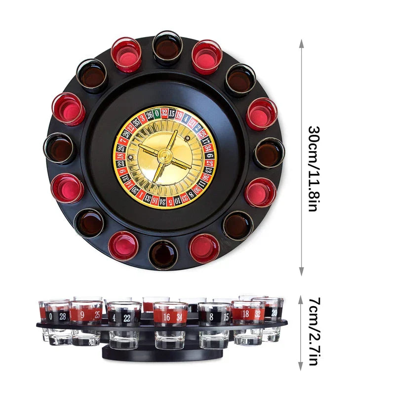 Shot Glass Roulette Drinking Game Set