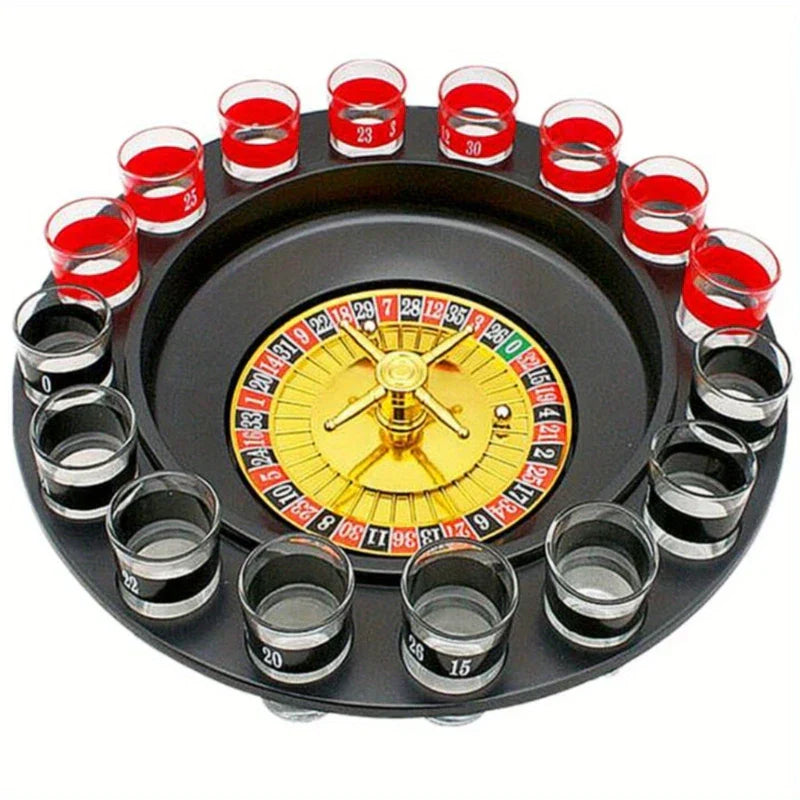Shot Glass Roulette Drinking Game Set