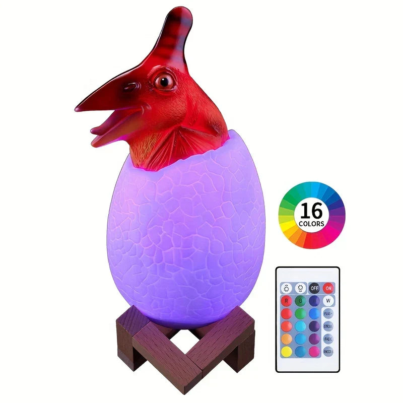 Silicone Dinosaur LED Night Light
