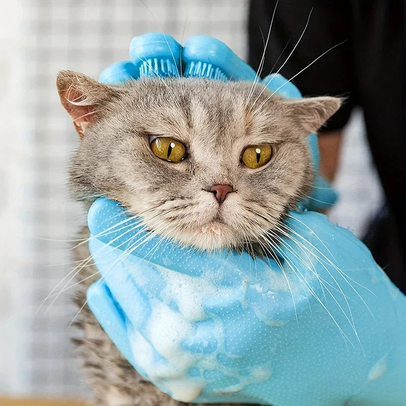 Silicone Dishwashing Cleaning Gloves with Scrubber