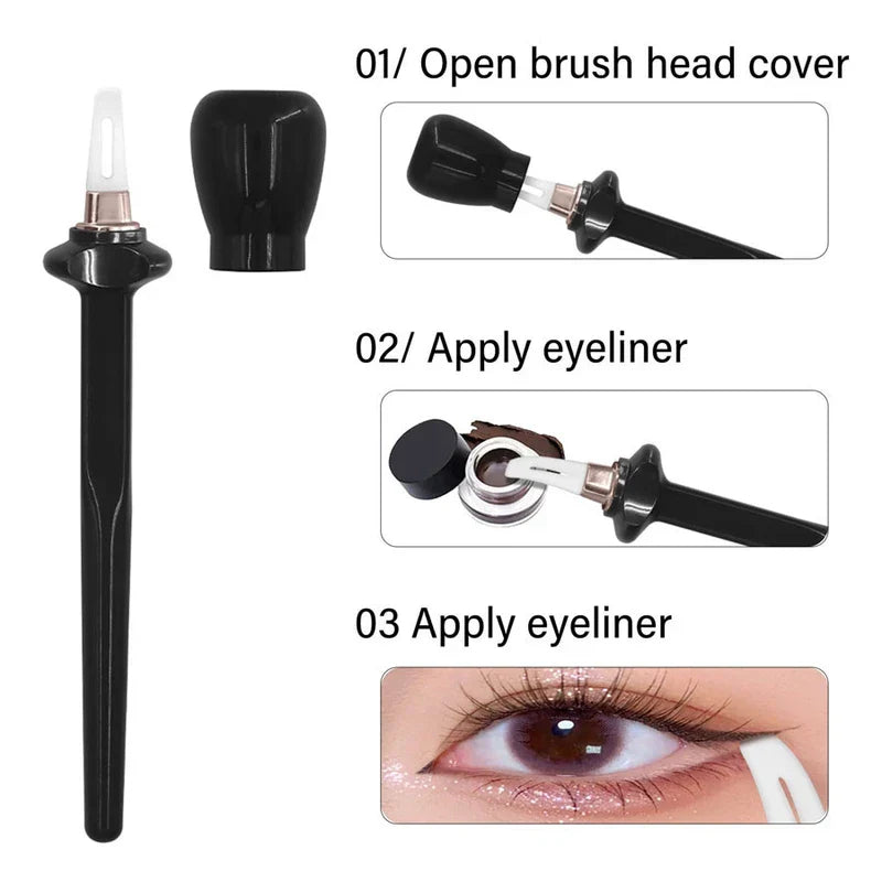Silicone Eyeliner Applicator Brush Tool Wing Stamp