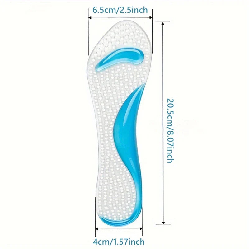 Silicone Gel Arch Support 3-4 Shoe Insoles