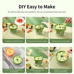 Silicone Ice Pop Molds Popsicle Maker Tray