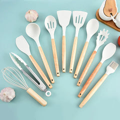 Silicone Kitchen Utensil Cooking Set 19 Piece